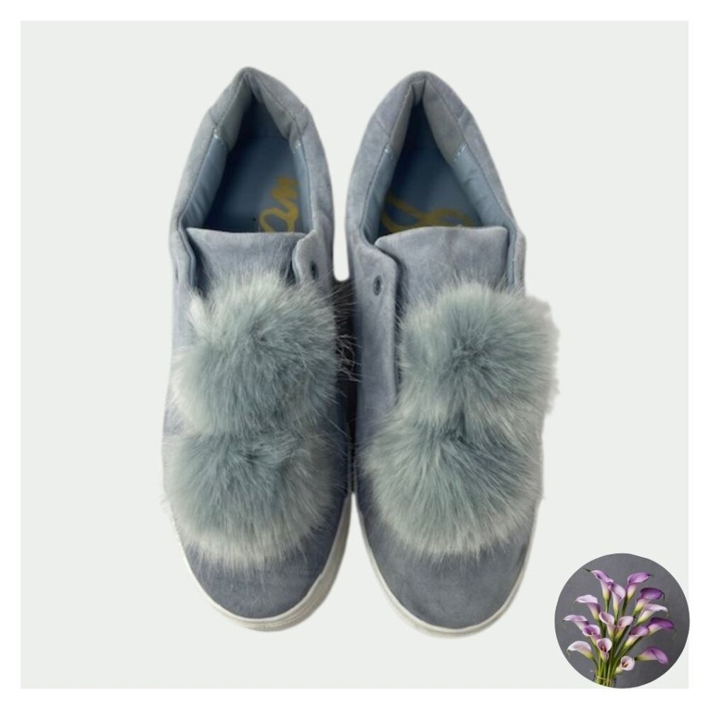 Sam Edelman Tennis Shoes with Pom Poms - Size 10